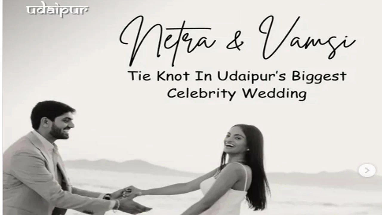 Billionaire Raju Mantena&#039;s daughter Netra is tying the knot with Vamsi Gadiraju. (Photo: Udaipur/Instagram)