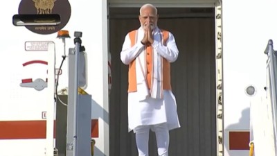 PM Narendra Modi emplanes for South Africa where he will be attending the G20 Summit 