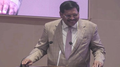 Chief Justice of India BR Gavai speaks during his farewell function ahead of his demission of office, in New Delhi, on Thursday, Nov. 20, 2025. (PTI Photo) 