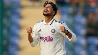 Kuldeep Yadav picked 3 wickets on Day 1 of Guwahati Test.