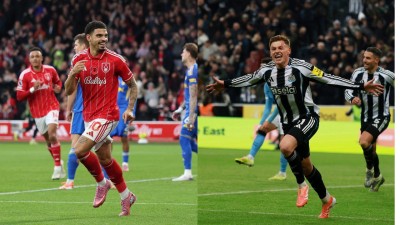 Nottingham Forest stun Liverpool, Newcastle United beat Manchester City.