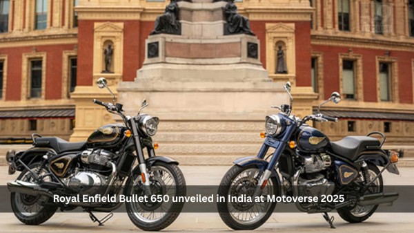 Royal Enfield Bullet 650 unveiled in India at Motoverse 2025