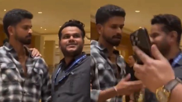Shreyas Iyer lost his cool on a security staff member.