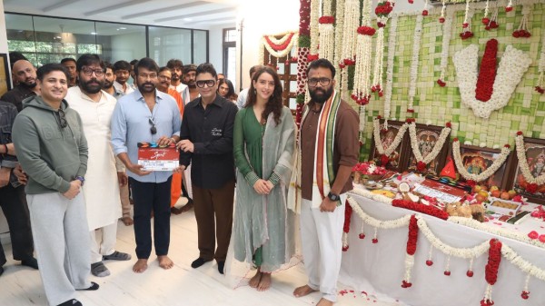 Prabhas kickstarts SPIRIT with bang as Chiranjeevi blesses mega muhurat