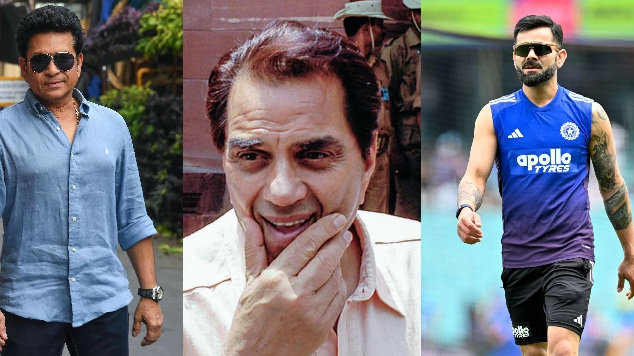 Sachin, Kohli pay tributes to Dharmendra