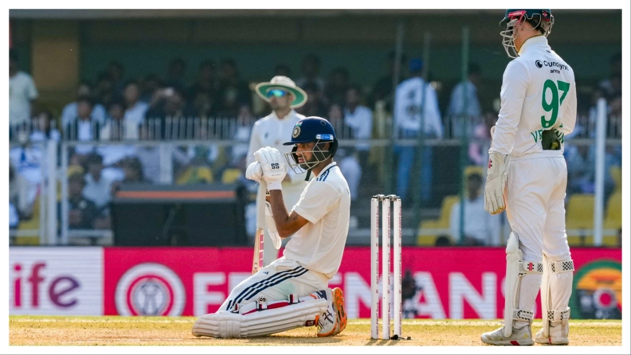 Washington Sundar at the Barsapara Cricket Stadium in Guwahati on Monday.