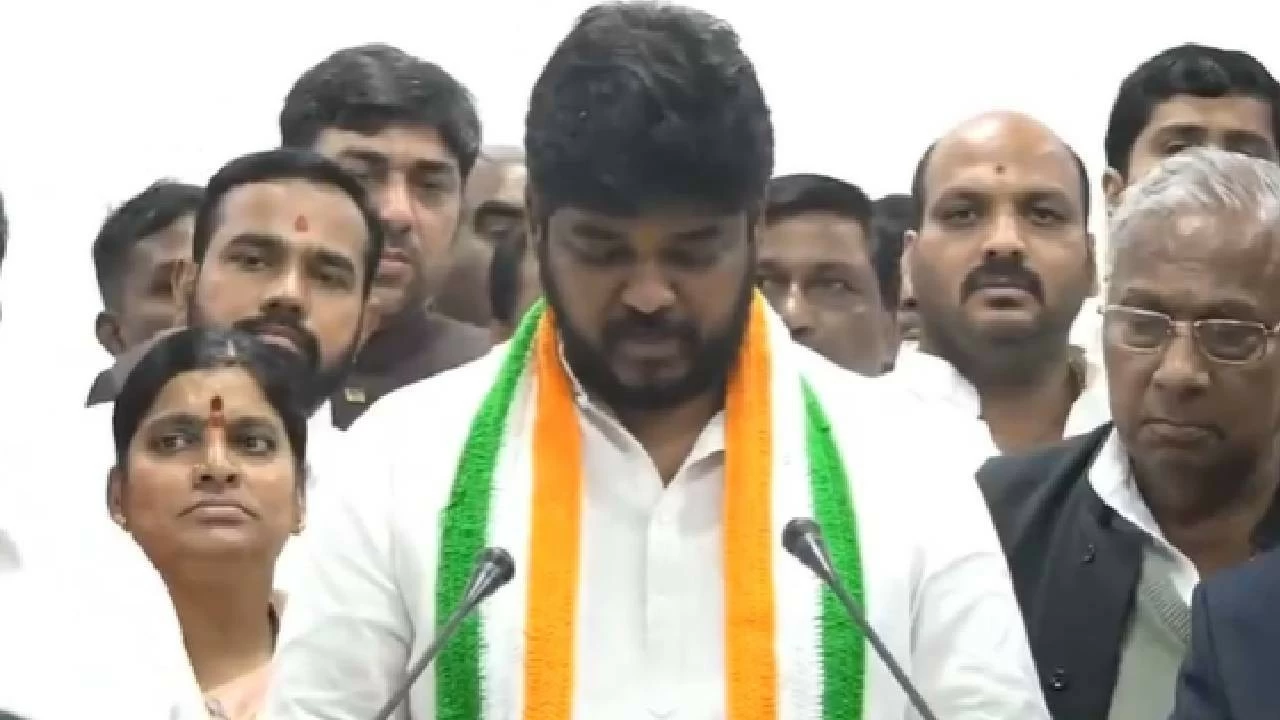 Naveen Yadav sworn-in as MLA. 