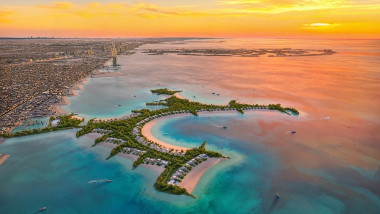 Naia Island is an upcoming private, man-made island situated off Dubai’s Jumeirah coastline. (@DXBMediaOffice/X)