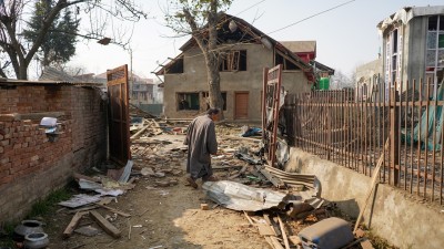 To retaliate the Indian attacks, the Pakistan Army carried out heavy, indiscriminate shelling on Uri. (Muzamil Mattoo/NurPhoto via Getty Images)