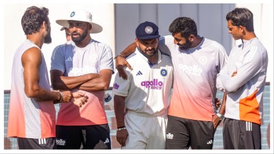Indian players react after South Africa won the second Test in Guwahati on Wednesday.