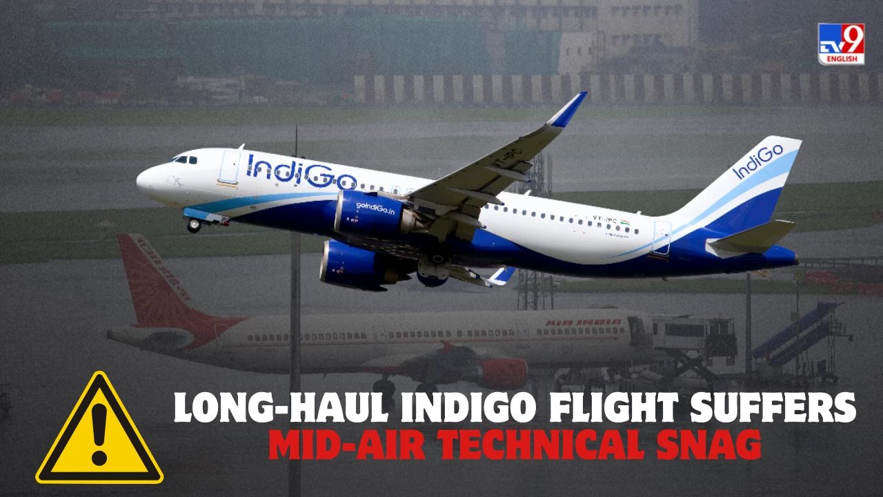 The long-haul IndiGo jet turns back after a technical snag emerges mid-flight.