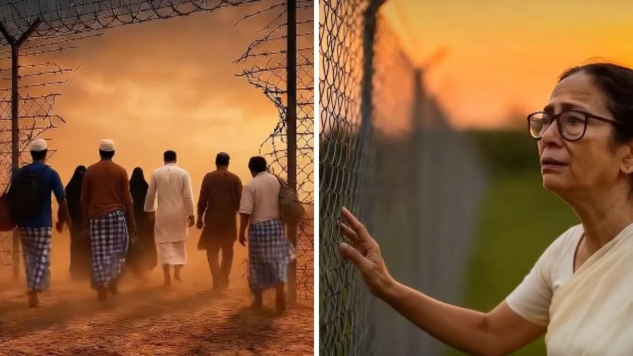 It shows Mamata Banerjee upset over their departure