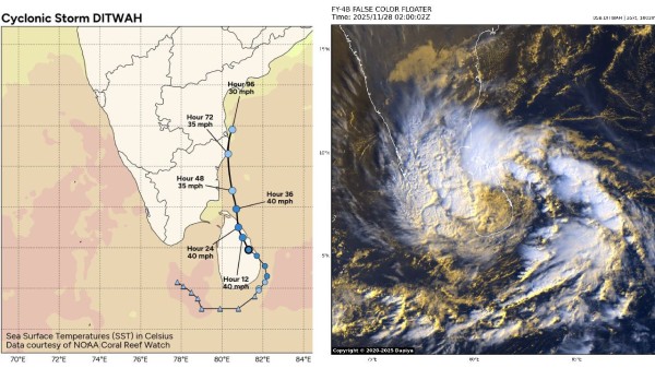 Cyclone Ditwah alert:One National Disaster Response Team (NDRF) each from Arakkonam sent to Thanjavur, Nagapattinam, Mayiladuthurai, Pudukkottai, Cuddalore, Thiruvarur districts and 2 teams to Puducherry.