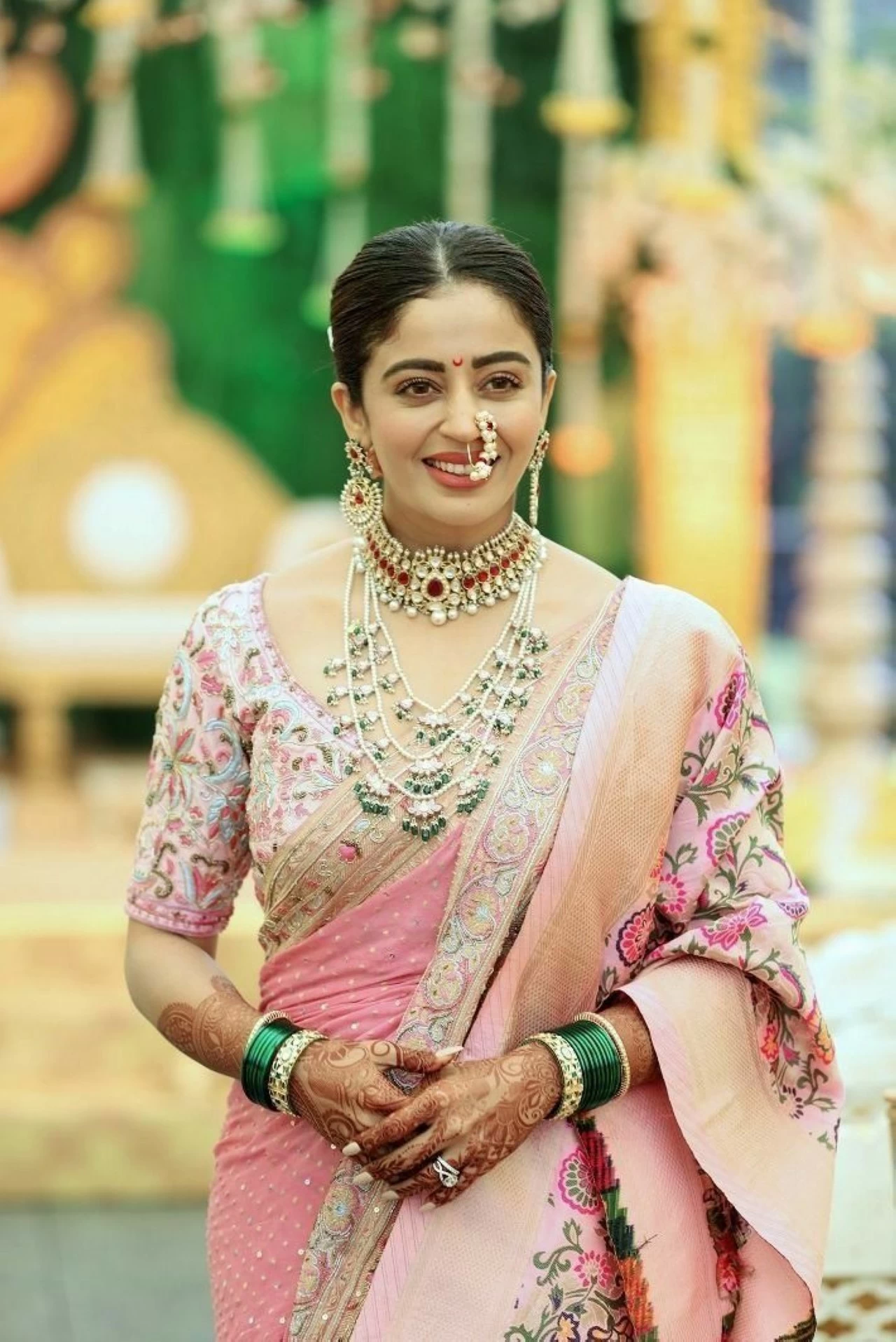 Her style blends tradition and modernity, shining in custom silk sarees at Cannes 2025 with heritage Polki jewellery.