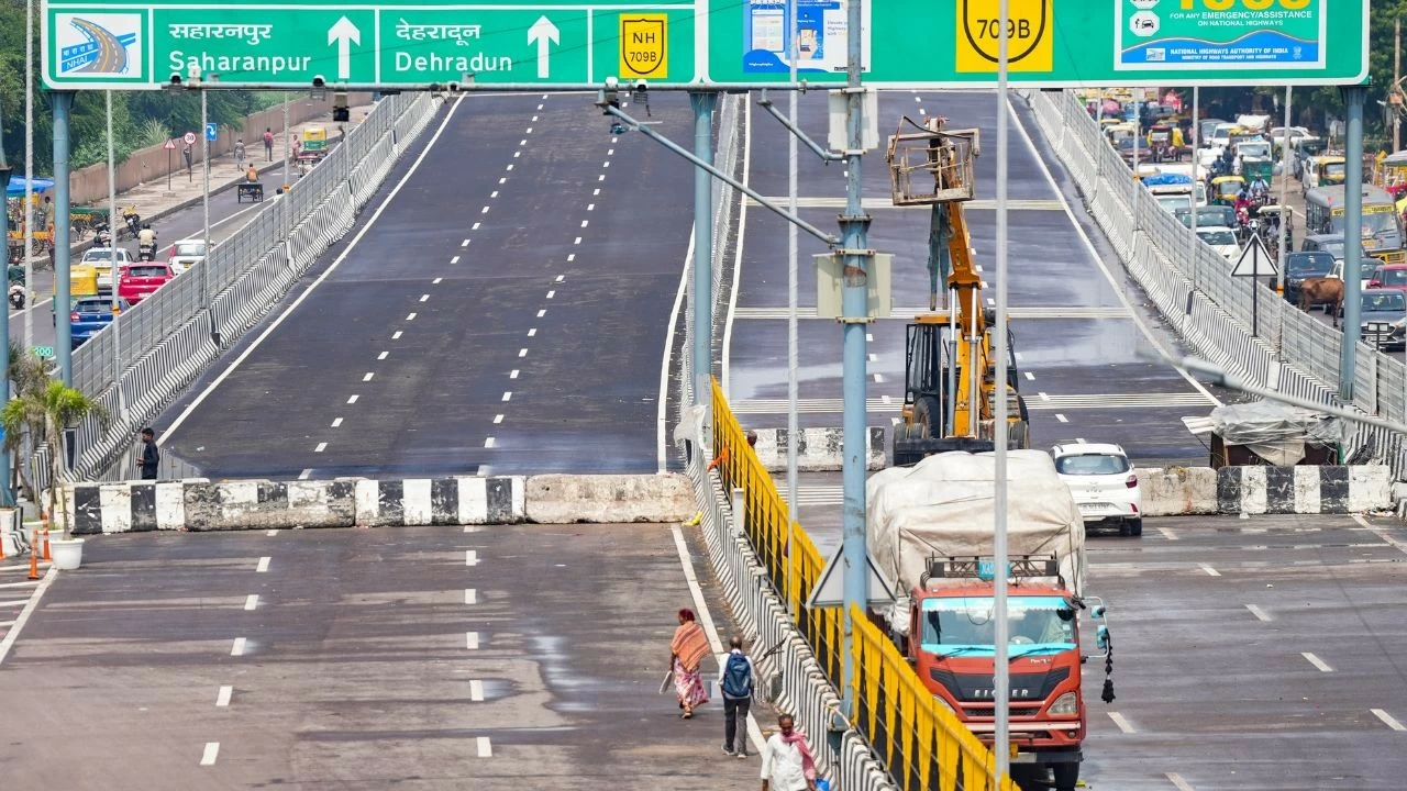  A file photo shows the closed section of Delhi-Dehradun Expressway, which was opened for a trial run on Monday, December 1, 2025 