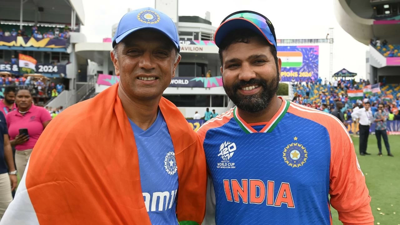 Rahul Dravid and Rohit Sharma led India to T20 World Cup 2024 title