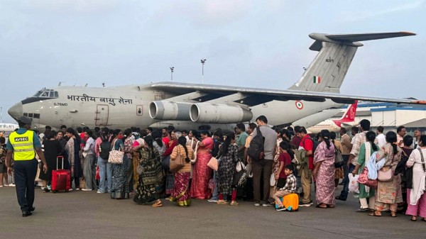 Indian nationals stranded in cyclone-hit Sri Lanka being evacuated by the Indian Air Force 