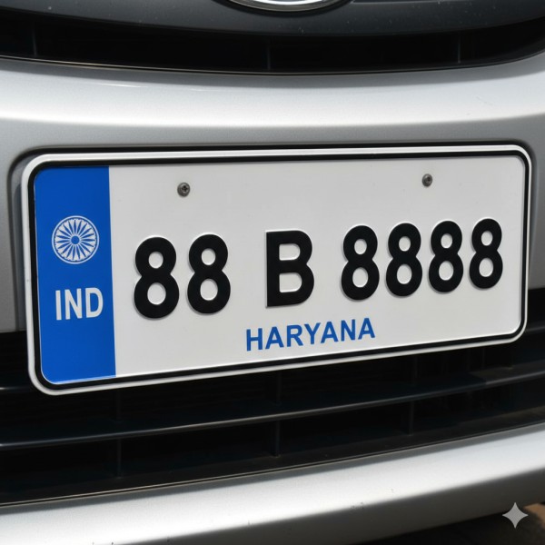 India's priciest fancy number plate, HR88B8888, is up for re-auction in Haryana. 