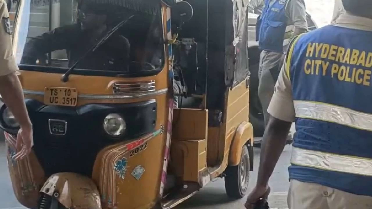 Hyderabad City Police seal off the site for further investigation. 