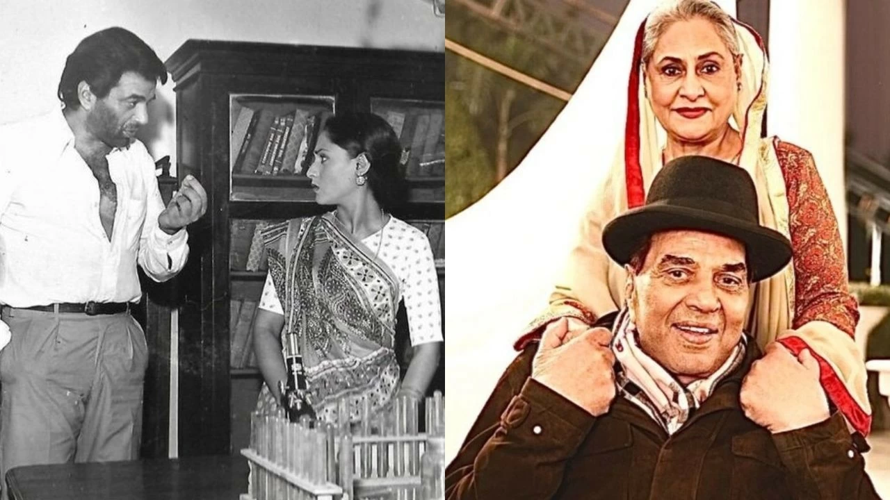 Dharmendra and Jaya Bachchan
