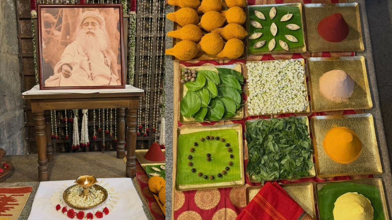 Samantha's simple wedding at the Isha Foundation was attended by her close circle.