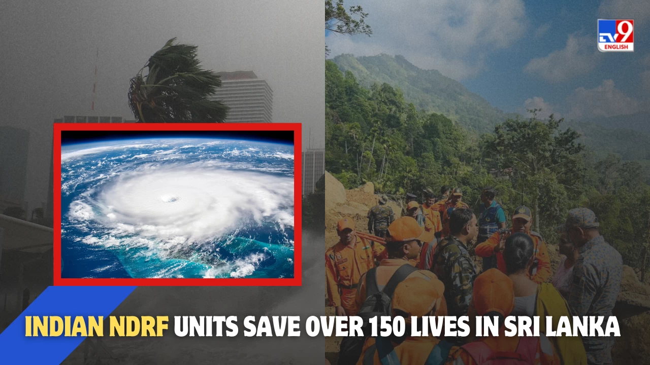 Pregnant woman among 150 rescued by Indian NDRF in Sri Lanka.