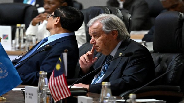 United Nations Secretary-General Antonio Guterres.
