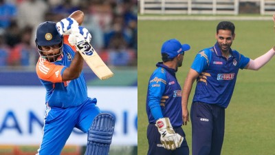 Sanju Samson scored 46 runs Kerala&#039;s victory over Mumbai. Bhuvneshwar Kumar picked up three wickets in UP&#039;s win.
