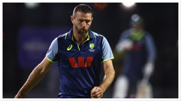 
Michael Neser during an Australia nets session at The Gabba on December 02, 2025 in Brisbane.