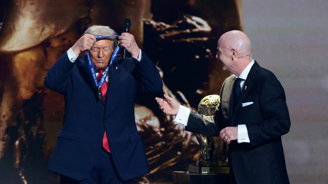 Trump, while accepting the award, spoke about saving millions of lives. (Photo credit: Reuters)