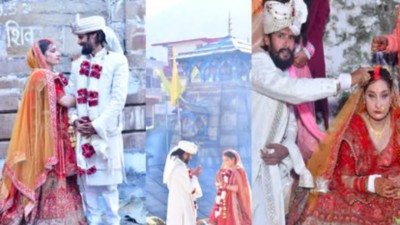 They got engaged atop Mount Kilimanjaro in September and tied the knot on December 2 at Triyuginarayan.