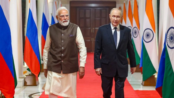 PM Modi and Russian President Vladimir Putin will meet for the 23rd India-Russia Annual Summit at Hyderabad House on Friday 