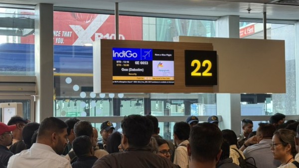 The delays and cancellations left many passengers stranded at airports for up to 12 hours