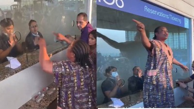 Similar scenes of frustration and helplessness were witnessed at airports across the country