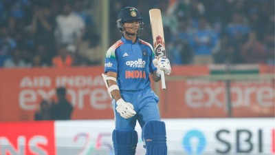 Yashasvi Jaiswal smashed his maiden ODI hundred in the third game against South Africa.