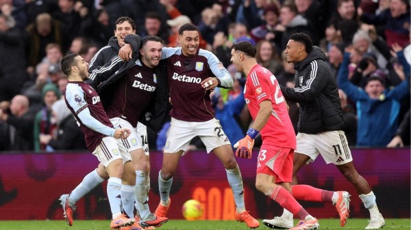 Aston Villa beat Arsenal 2-1 in the Premier League at Villa Park.
