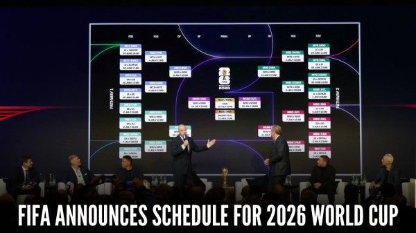 FIFA reveals schedule for 2026 World Cup in USA, Mexico, and Canada.
