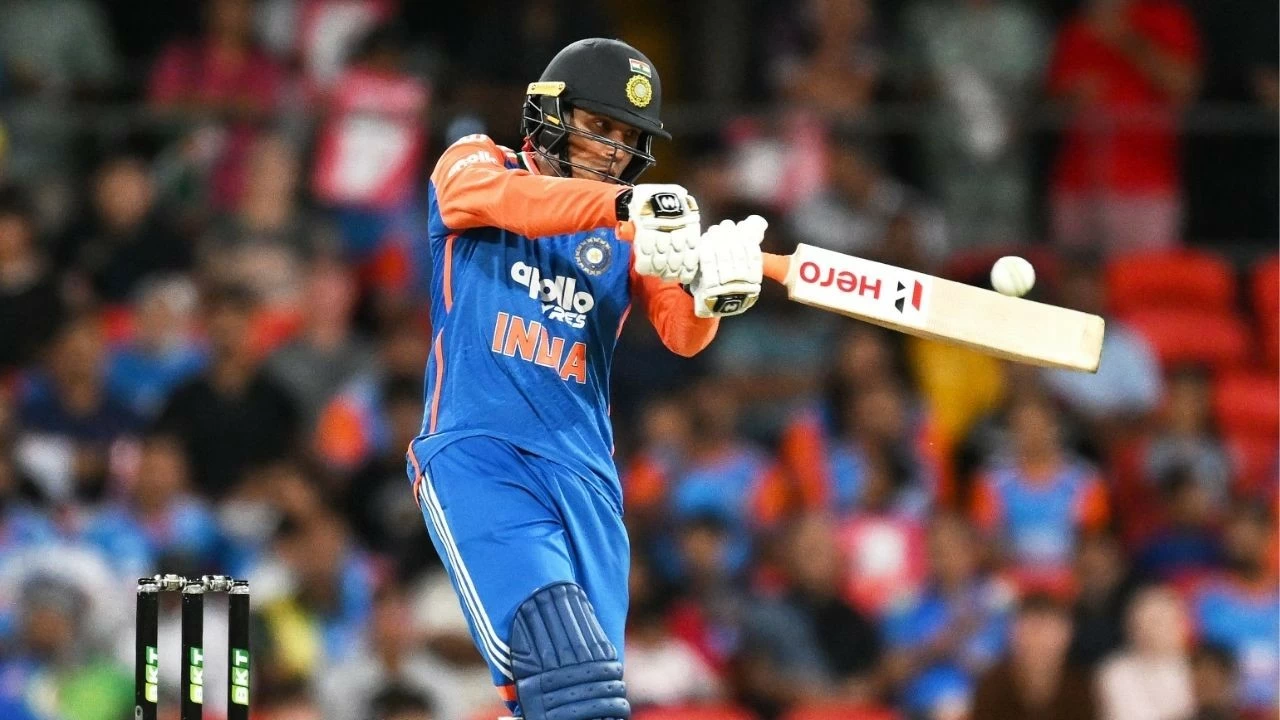 Abhishek Sharma smashes 100 maximums in a calendar year.