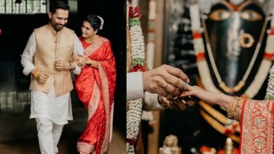 Raj Nidimoru reacts to his wedding to Samantha Prabhu.