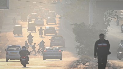The average PM2.5 concentrations is the highest in Delhi, as per AQI.IN’s real-time data. (Getty Images)