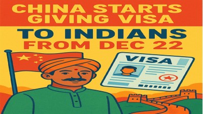 China will start issuing visas to Indians from December 22 