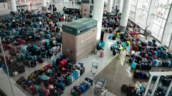 The number of flight cancellations may have gone down, but disruptions in key routes continue to cause chaos. 