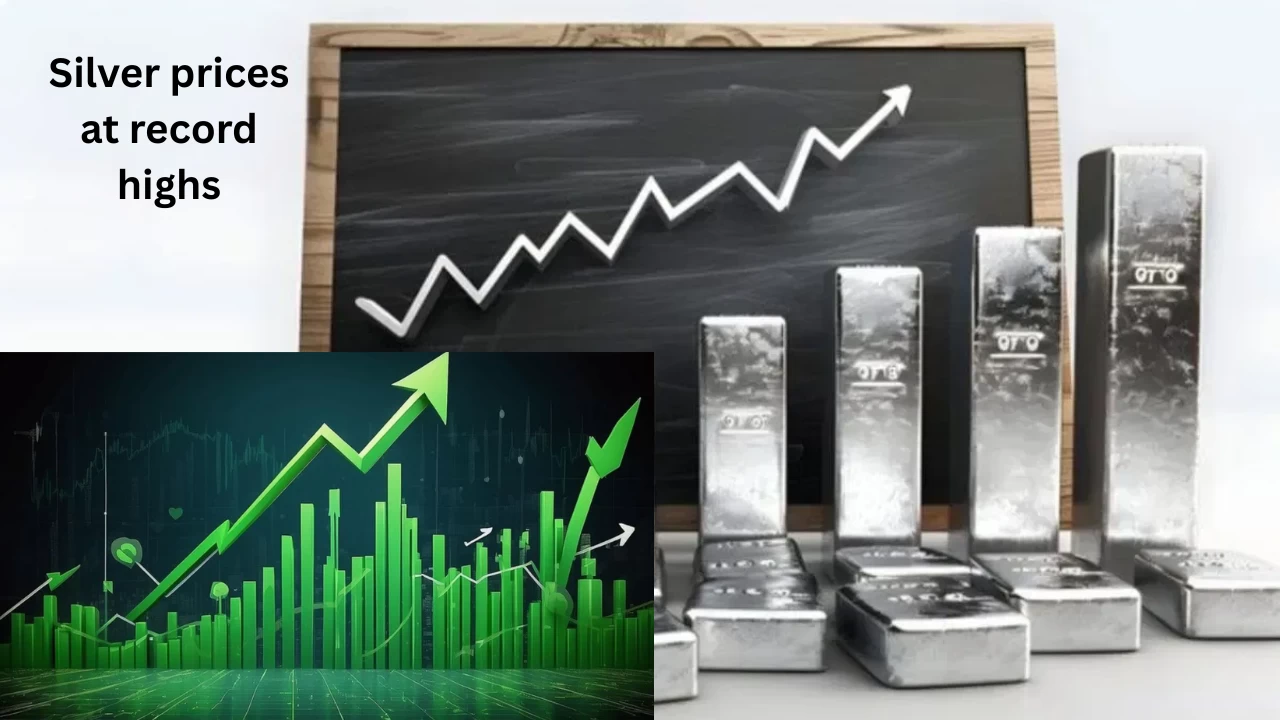 Siver prices at record high