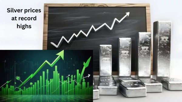 Siver prices at record high