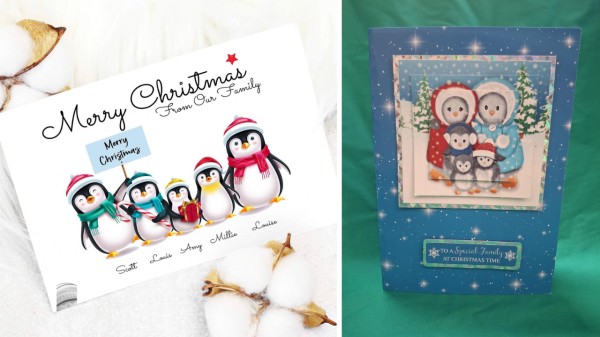 6._Cute_penguin_family_scene_card