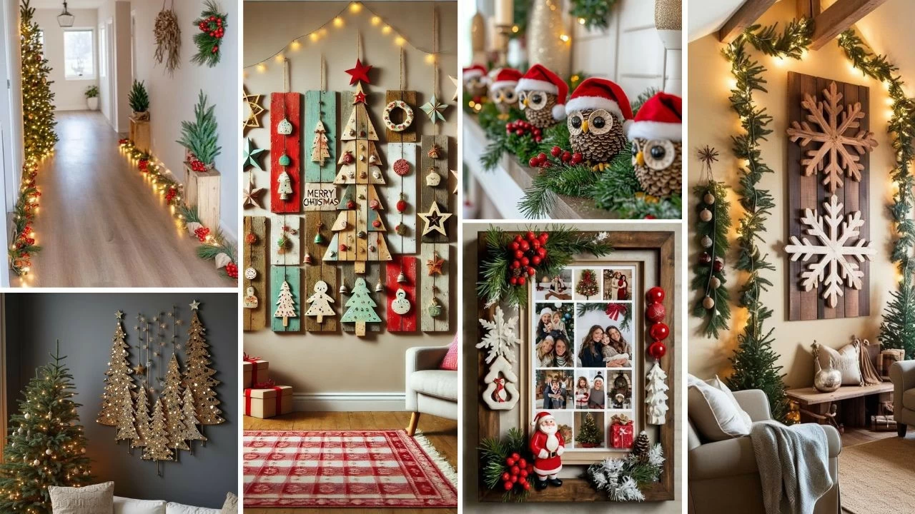 Christmas wall décor ideas that turn plain corners into festive moments (Picture credit: Pinterest)