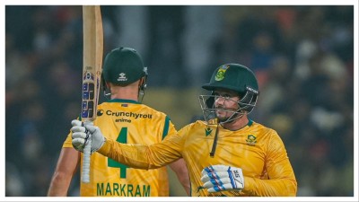 Quinton de Kock during the 2nd T20I between India and South Africa in New Chandigarh on Thursday.