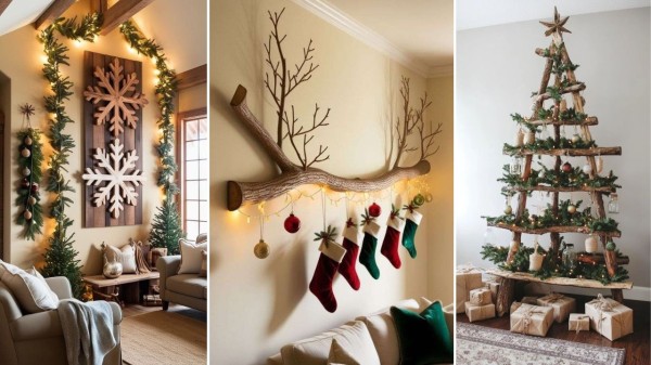 Christmas wall décor ideas that turn plain corners into festive moments