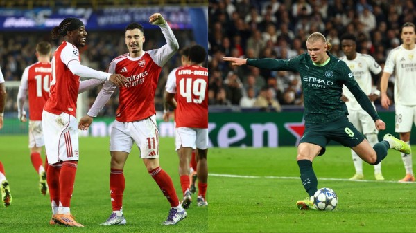 Arsenal and Manchester City emerged victorious against Club Brugge and Real Madrid, respectively.