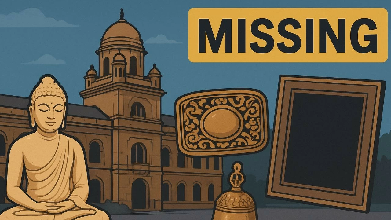Among the most valuable pieces are an ivory Buddha and a waist-belt buckle believed to have belonged to an East India Company officer